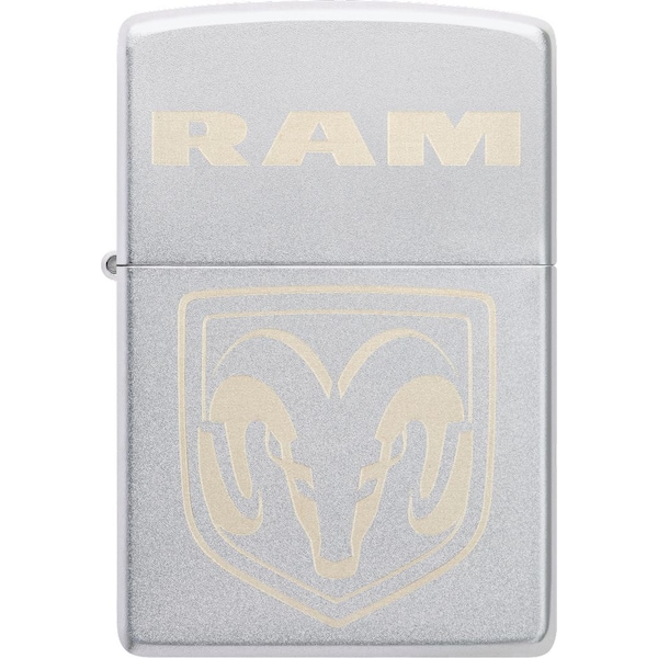 Zippo 2024 Zippo Ram Logo Two Tone, Satin Chrome ZIP-48763 | Zoro